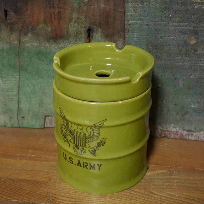 ドラム缶灰皿 アメリカン 卓上灰皿 陶器製灰皿 : アメリカン雑貨の