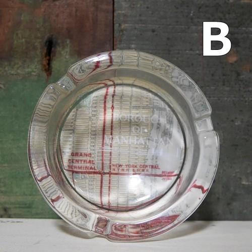 レトロチックアッシュトレイ タウンマップ 卓上灰皿 地図 : アメリカン