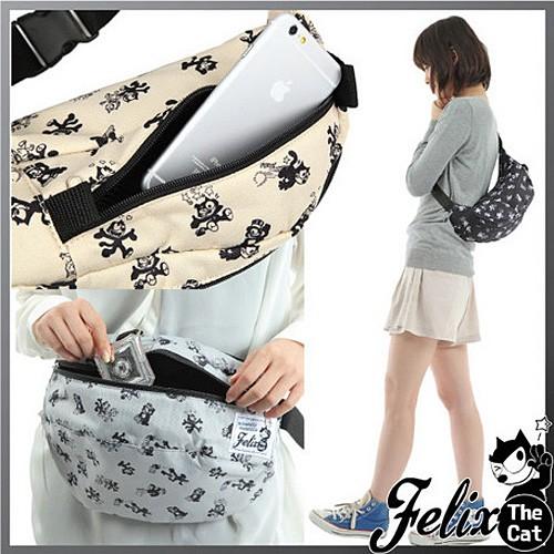 フィリックス ウェストバッグ 総柄 ウエストポーチ FELIX THE CAT
