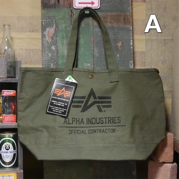 Alpha Industries（アルファ・インダストリーズ） 帆布トートバッグ