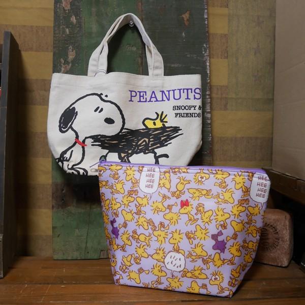 SNOOPY（スヌーピー） 保冷 保温 ランチバッグ 2WAY パープル PEANUTS 
