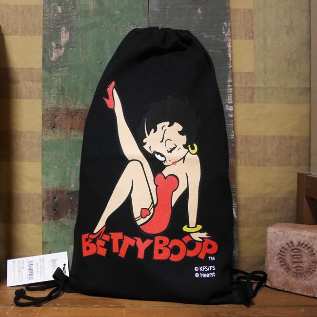 ベティーブープ スウェットバッグ BETTY BOOP SWEAT KNAP SACK BAG