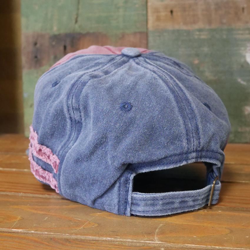 RockShanle 刺繍ダメージキャップ 帽子 ベースボールキャップ