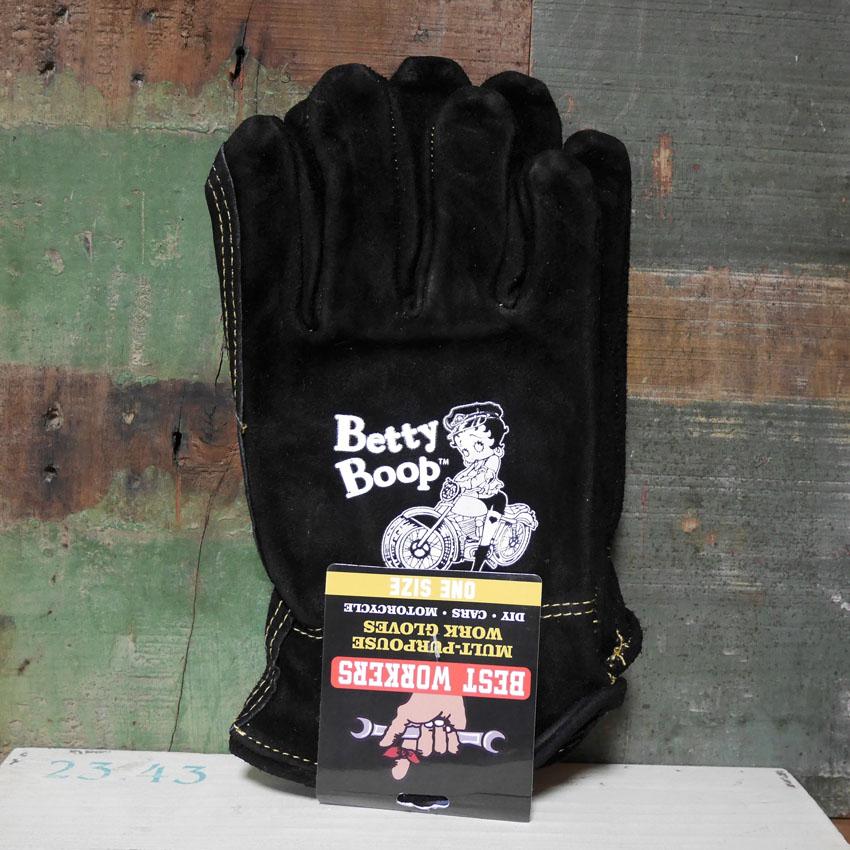 ベティブープ ヴィンテージ ワーク グローブ 牛革 VINTAGE WORK GLOVE