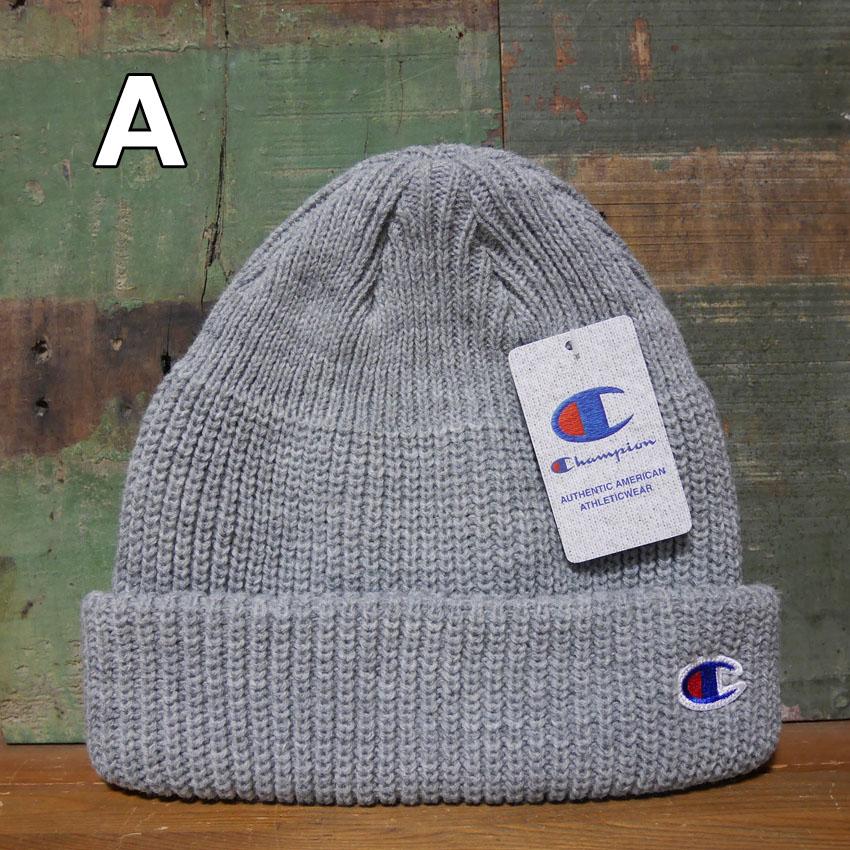 チャンピオン ニット帽 Champion ニットキャップ リブ編み