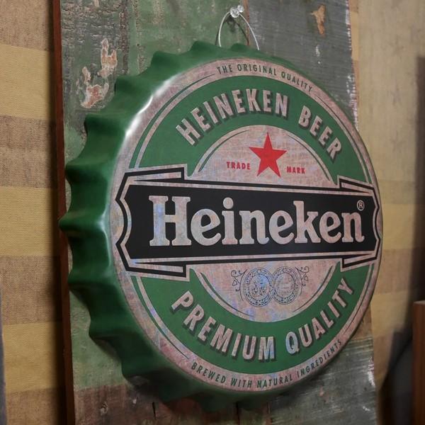 ハイネケン エンボス ボトルキャップサイン Heineken インテリア