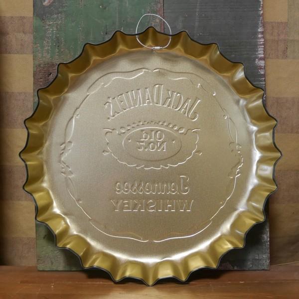ジャックダニエル エンボス ボトルキャップサイン JACK DANIEL'S