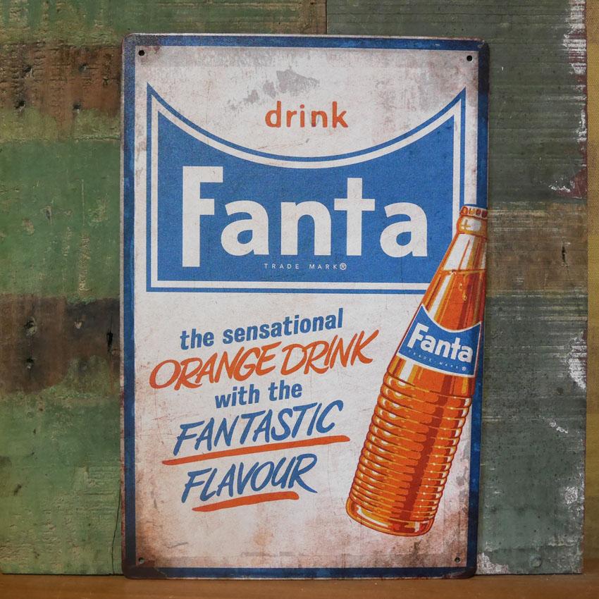 ファンタ アメリカンサインボード FANTA ブリキ看板 インテリア
