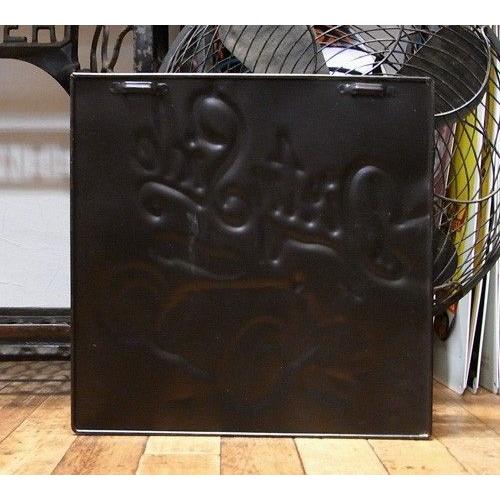 ブリキ看板 エンボス スクエアプレート dirty side アメリカン雑貨