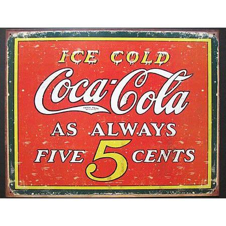 Coca Cola（コカコーラ） ブリキ看板 インテリア メタルサインプレート 
