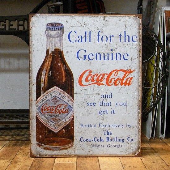 コカコーラ サインプレート 看板 Coca Cola（コカコーラ） アメリカンサインボード Coca-Cola