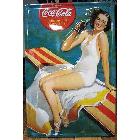 Coca Cola（コカコーラ） ブリキ看板 インテリア メタルサインプレート