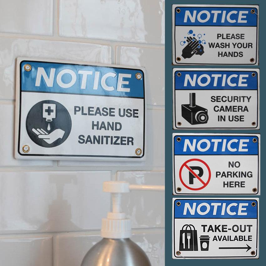 インフォメーション サイン看板 Enameled notice sign インテリア