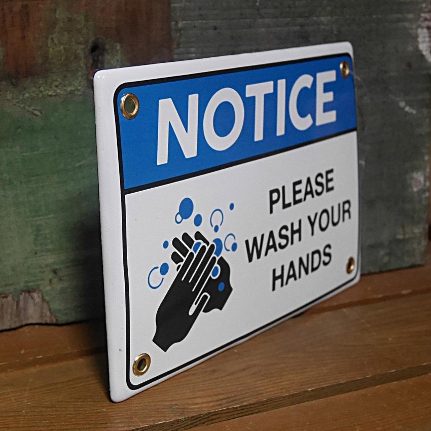 インフォメーション サイン看板 Enameled notice sign インテリア