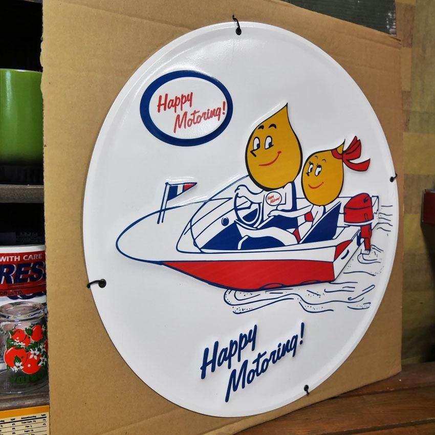 ESSO エッソボーイ エンボスメタルサイン Emboss Metal Sign ブリキ