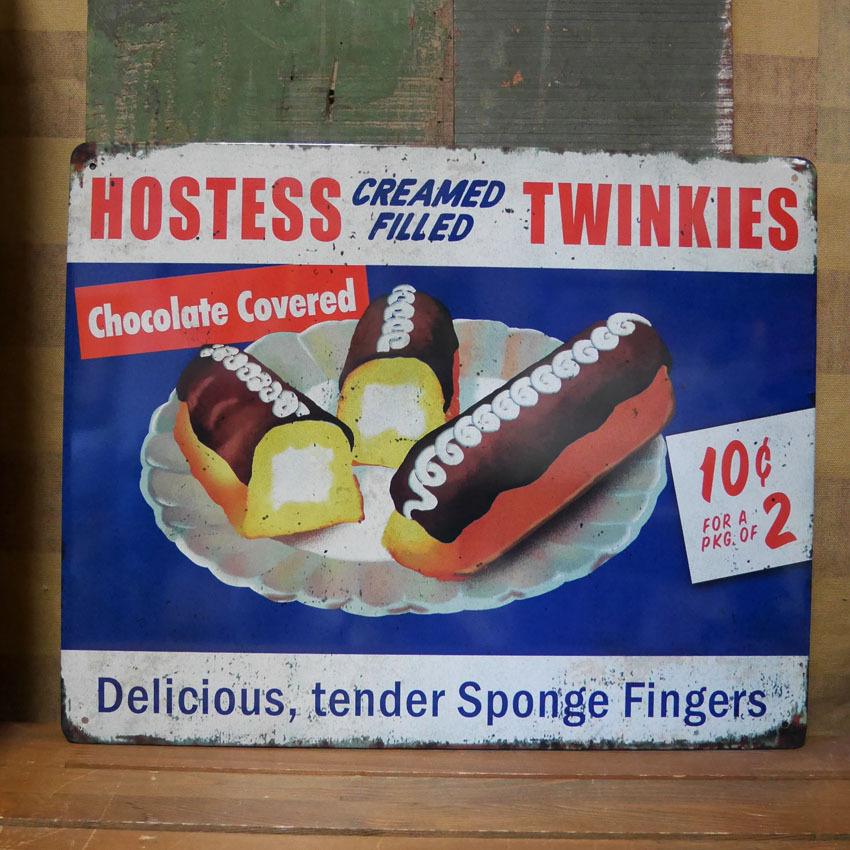 メタルサイン Hostess Twinkies ホステス トゥインキー ブリキ看板