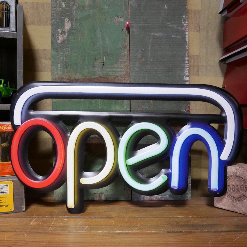 超レアJUN SHOPエンブレム看板　本物　JUNSHOP店舗用看板現存数超希少 アンティーク エンボスプレート OPEN NEON TUBE ブリキ看板 オープン