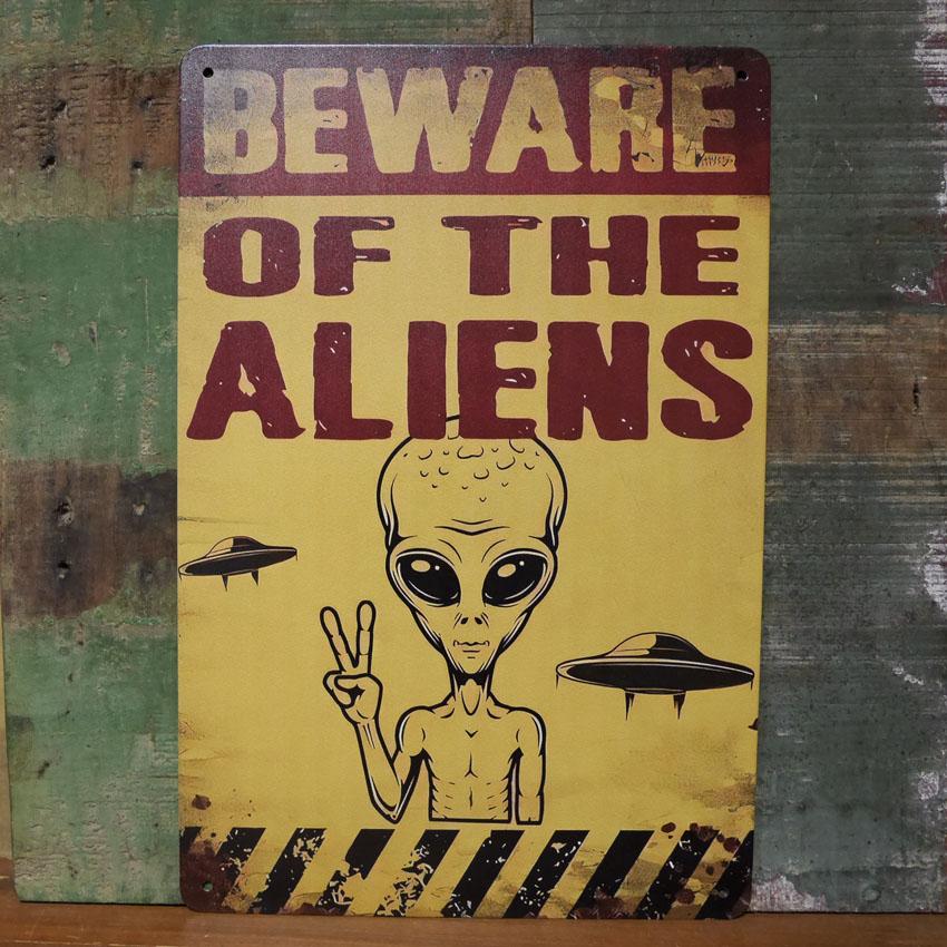 ALIENS エイリアン アメリカン サインボード A4 インテリア サイン