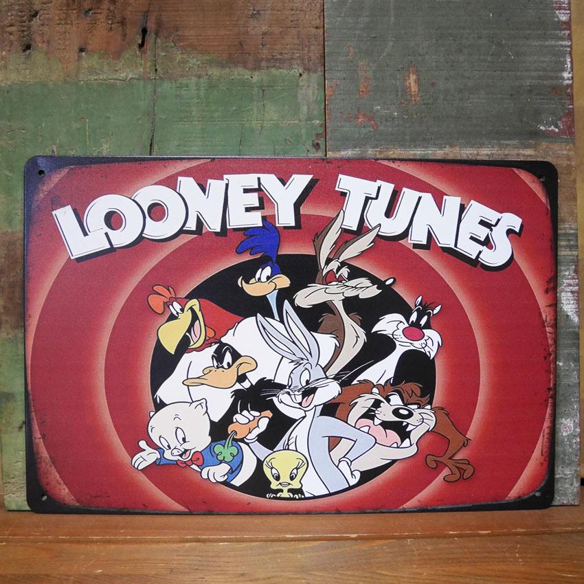 ルーニーテューンズ アメリカン サインボード A4 インテリア LOONEY