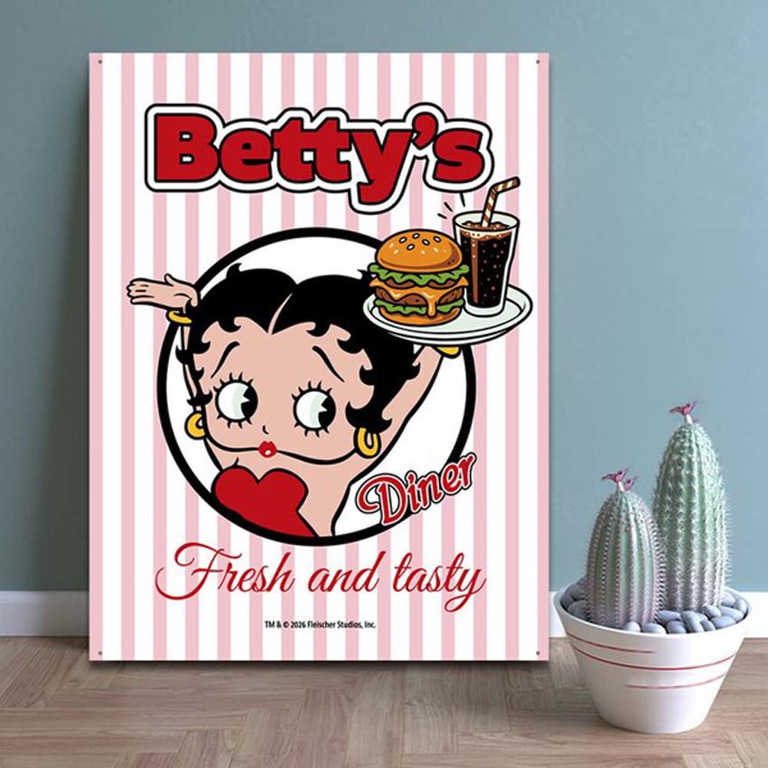 BETTY BOOP（ベティ ブープ） ティンサイン Betty's Dinner Fresh and