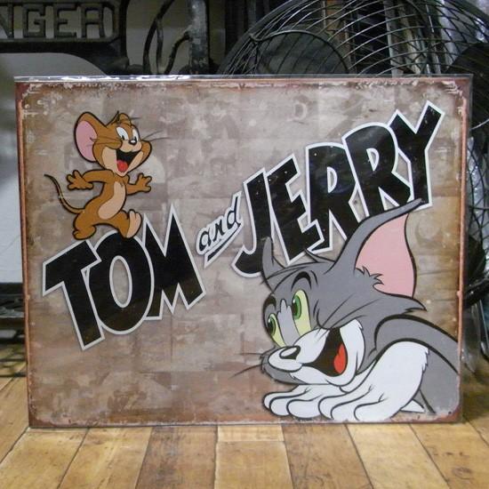 トムとジェリー ブリキ看板 カートゥーン インテリア : アメリカン雑貨
