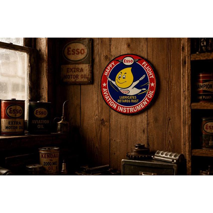 エッソ USA SIGN ビンテージ レトロ インテリア サインボード ESSO