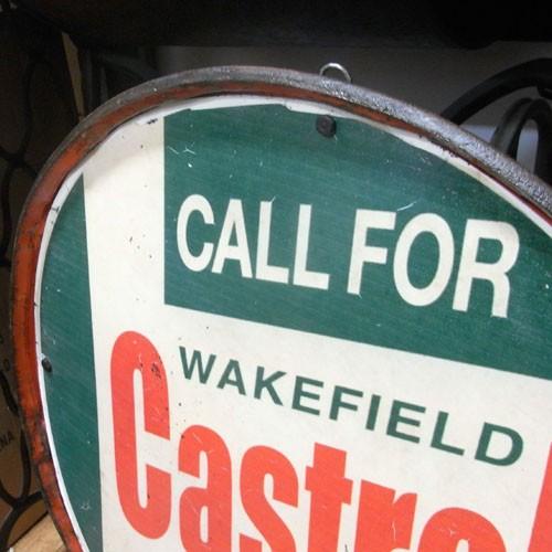 Castrol 両面看板 Castrol 大型 立看板 カストロール 両面 店頭 ビンテージ 世田谷