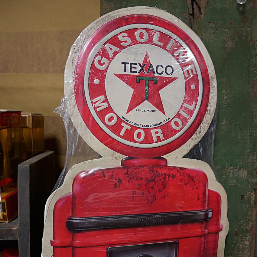TEXACO GAS PUMP テキサコオイル ガスポンプ ブリキ看板 アメリカン
