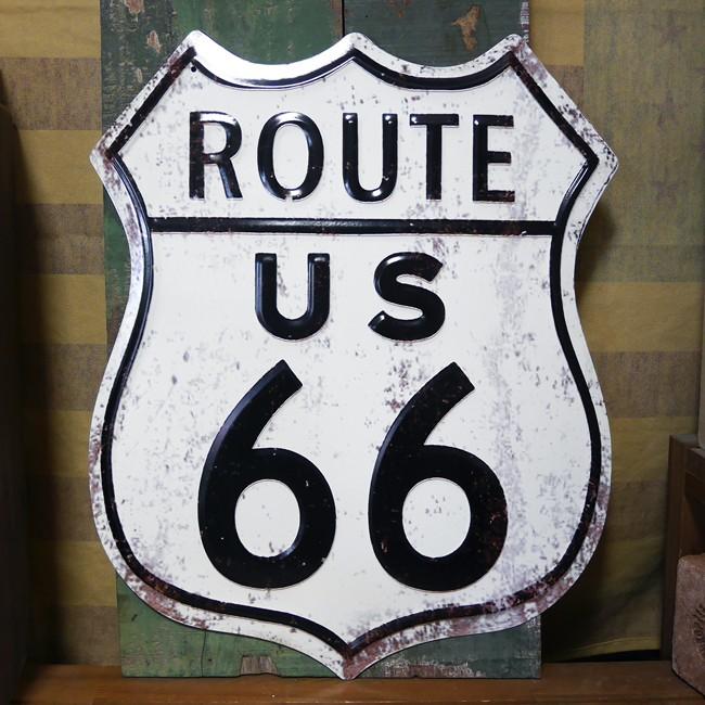 アンティークエンボスプレート ルート66 ブリキ看板 インテリア Route Us66 ダイカット アメリカン雑貨 Bk R66 71 アメリカン雑貨のグッズファーム 通販 Yahoo ショッピング