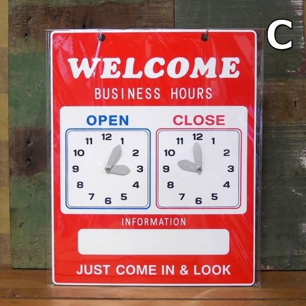 オープンクローズボード OPEN CLOSED BOARD サインプレート WELCOME