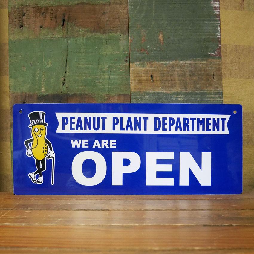 PEANUTS ピーナッツ OPNE CLOSE リバーシブル サインプレート PEANUT