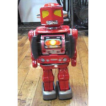 ブリキのおもちゃ ブリキの電動ロボット 流星魔神 ロボット｜goodsfarm｜05