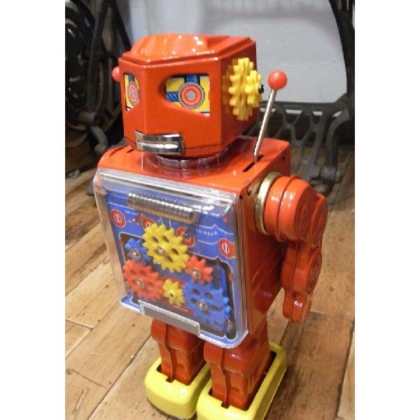 ブリキのおもちゃ ブリキの電動ロボット ニューギアロボット