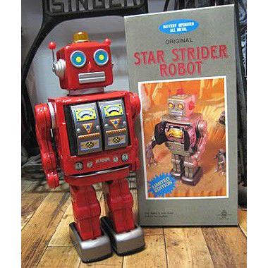 ブリキのおもちゃ ブリキの電動ロボット スターストレイダー｜goodsfarm