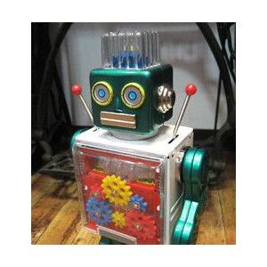 ブリキギアロボット ブリキのおもちゃ ブリキの電動ロボット ニューギアロボット