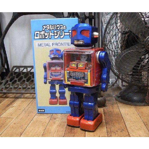 ブリキのおもちゃ ブリキの電動ロボット メタルフロンティア