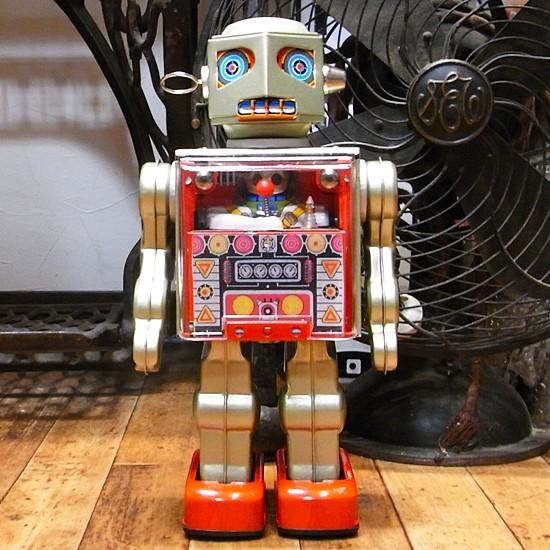 オペレーターロボット ブリキのおもちゃ ブリキの電動ロボット