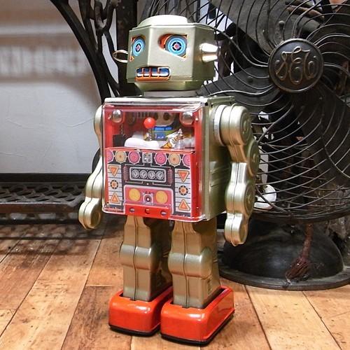 オペレーターロボット ブリキのおもちゃ ブリキの電動ロボット