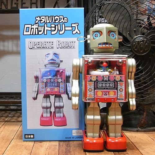 オペレーターロボット ブリキのおもちゃ ブリキの電動ロボット