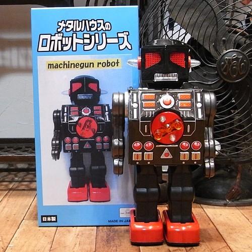 マシンガンロボット ブリキのおもちゃ ブリキの電動ロボット