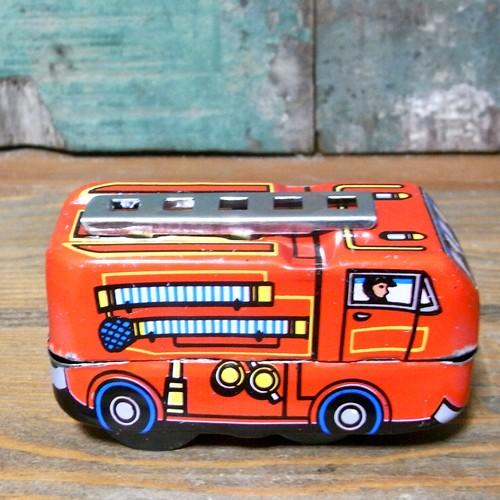 シュノーケル消防車　アメリカンレトロトイ　ブリキ製 DULTON（ダルトン） ミニファイアエンジン ブリキのおもちゃ 消防車