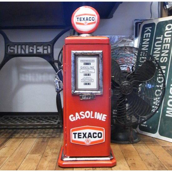 テキサコオイル ガスポンプ型 ミニCDラック キャビネット