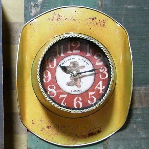 壁掛け時計 テキサス クロック ウエスタン カウボーイ : アメリカン