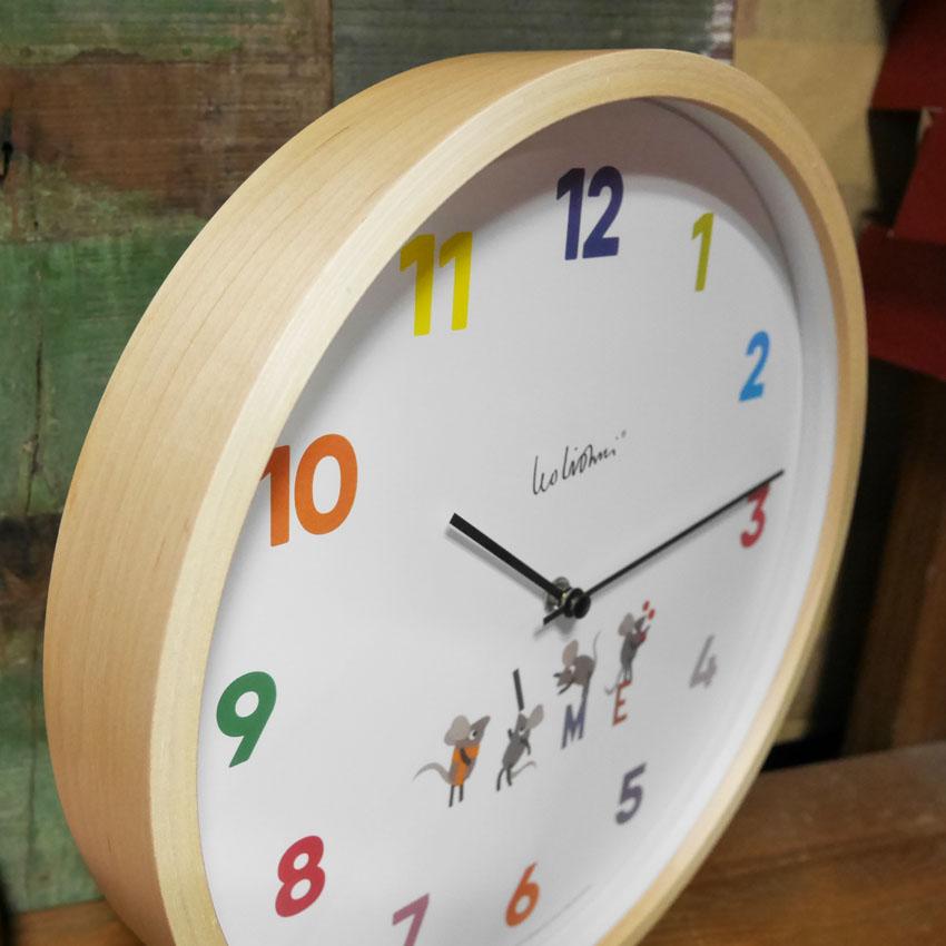 Leo Lionni レオレオニ ウォールクロック Time 時計 掛け時計 スイープ