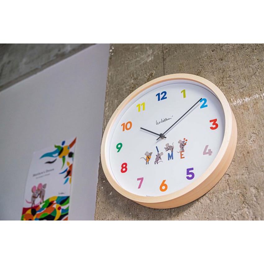 Leo Lionni レオレオニ ウォールクロック Time 時計 掛け時計 スイープ