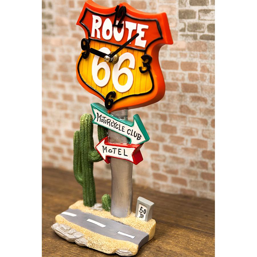 オールディーズ テーブルクロック ROUTE66 置時計 ルート66 