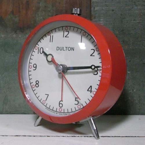 DULTON（ダルトン） 目覚まし時計 レッド アメリカン雑貨 : アメリカン