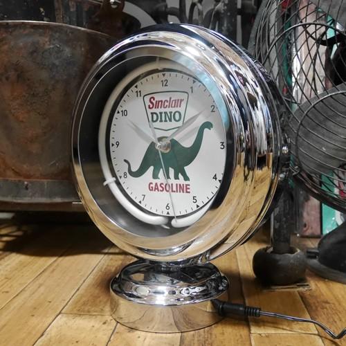 アメリカン雑貨ガスランプ型置き時計 レトロ、アンティーク風 アメリカン雑貨ルート66ガスランプ型置き時計 レトロ、アンティーク風