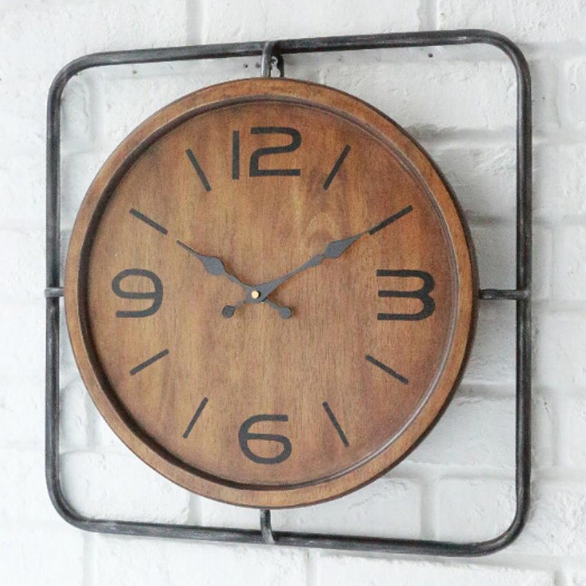 インダストリアル・クロック 壁掛け時計 アンティーク レトロ