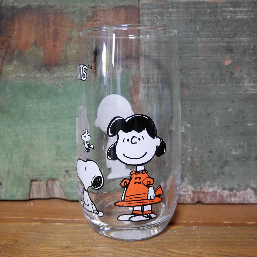 SNOOPY（スヌーピー） ライン グラス コップ PEANUTS GLASS